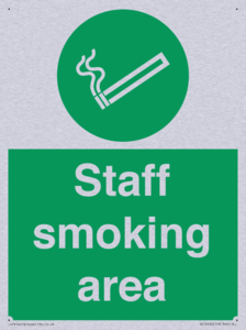Staff smoking area